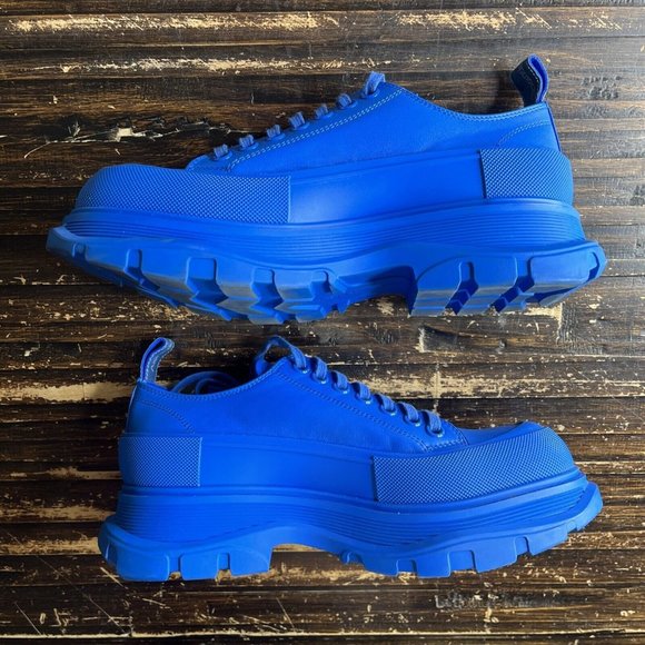 ALEXANDER MCQUEEN (627225) Men's Tread Slick Shoes Blue Size: US 7 - Picture 3 of 7